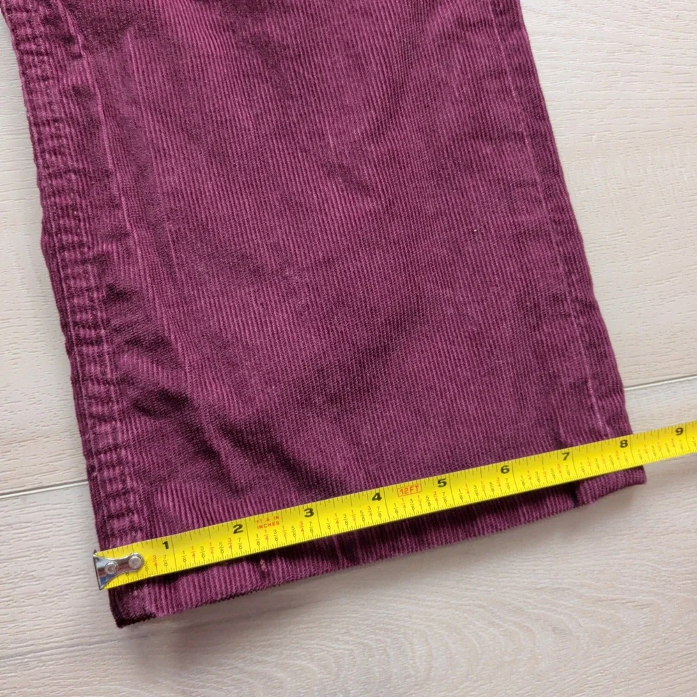 Levi's 514 Corduroy Pants Mens 32x30 Straight Fit Burgundy Maroon Stretch Pants